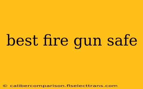 best fire gun safe