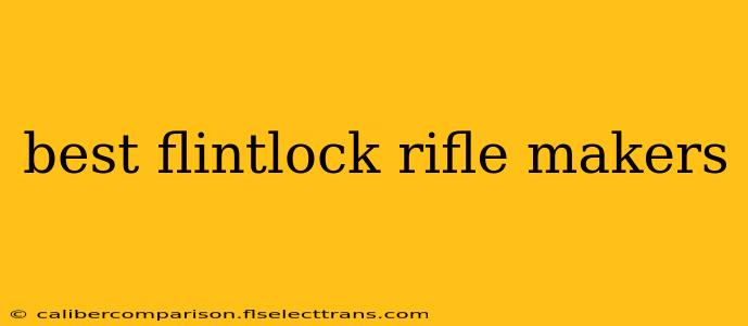 best flintlock rifle makers