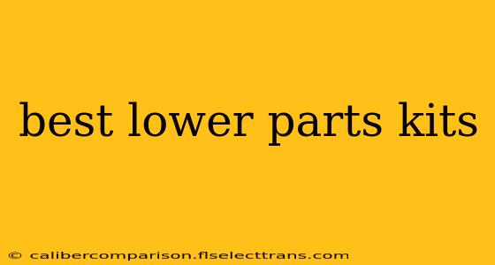 best lower parts kits