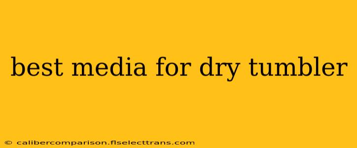 best media for dry tumbler