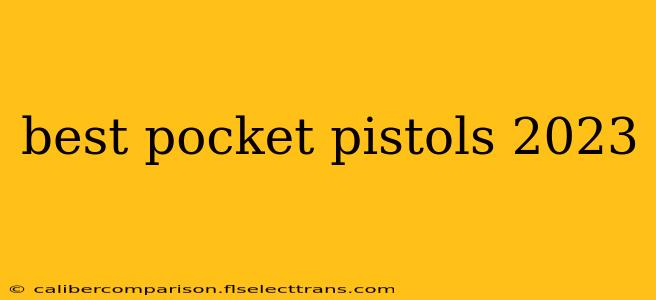 best pocket pistols 2023