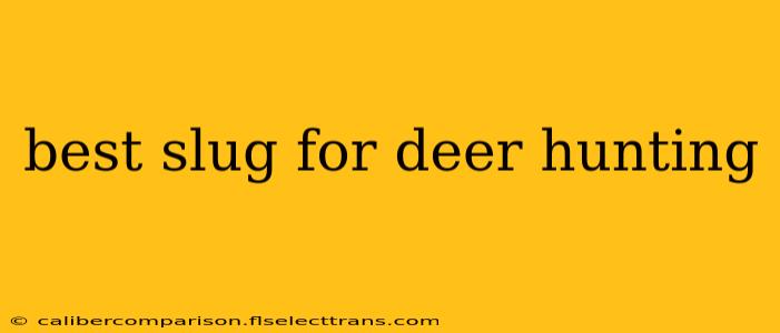 best slug for deer hunting