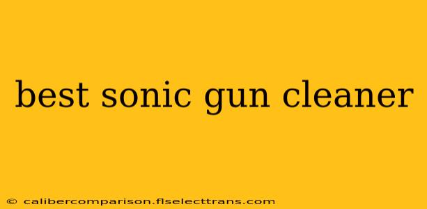 best sonic gun cleaner