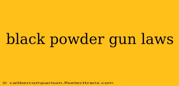 black powder gun laws