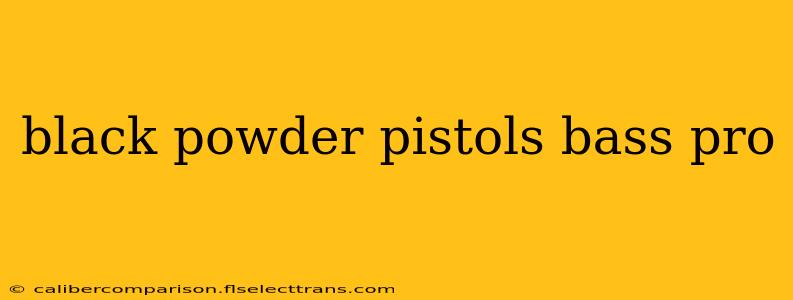 black powder pistols bass pro