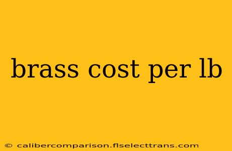 brass cost per lb