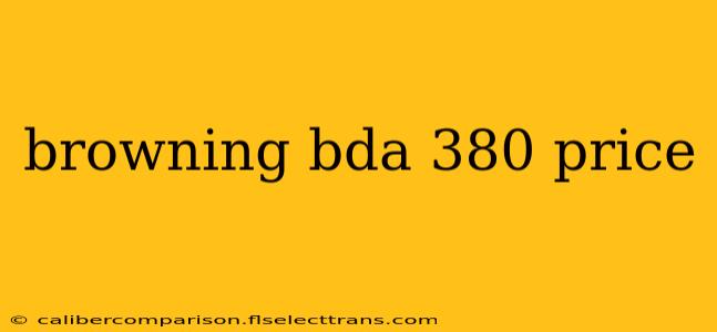 browning bda 380 price