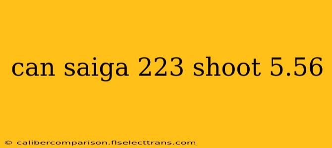 can saiga 223 shoot 5.56