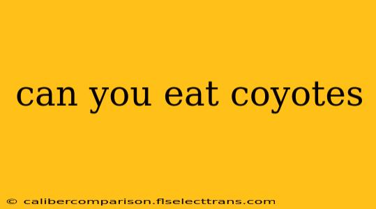 can you eat coyotes