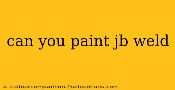 can you paint jb weld