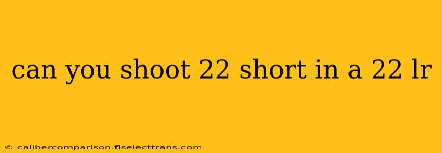 can you shoot 22 short in a 22 lr