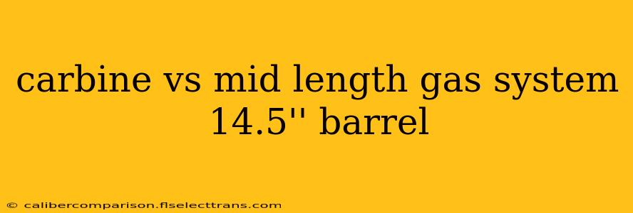 carbine vs mid length gas system 14.5'' barrel