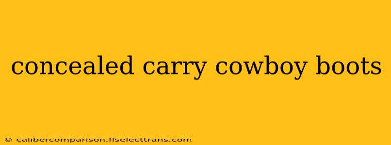 concealed carry cowboy boots