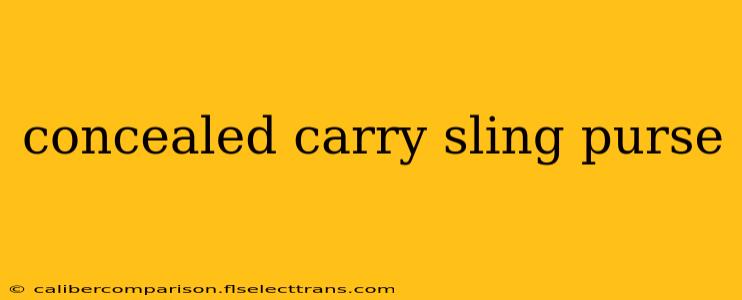 concealed carry sling purse