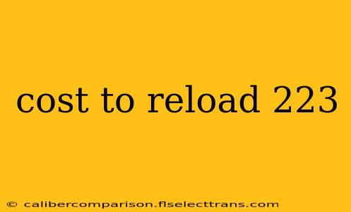 cost to reload 223