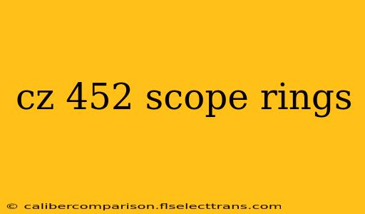 cz 452 scope rings