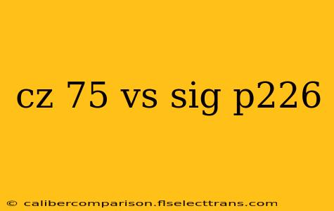 cz 75 vs sig p226