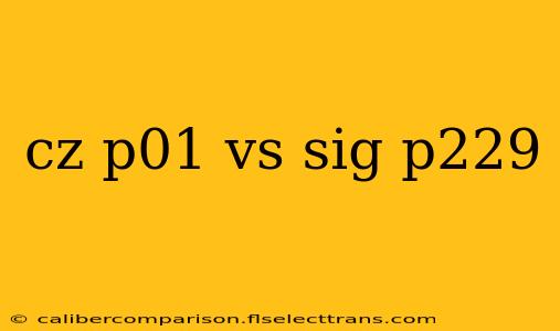 cz p01 vs sig p229