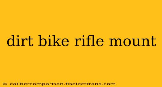 dirt bike rifle mount