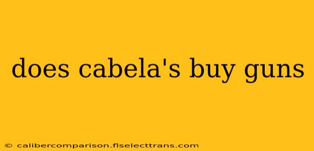 does cabela's buy guns