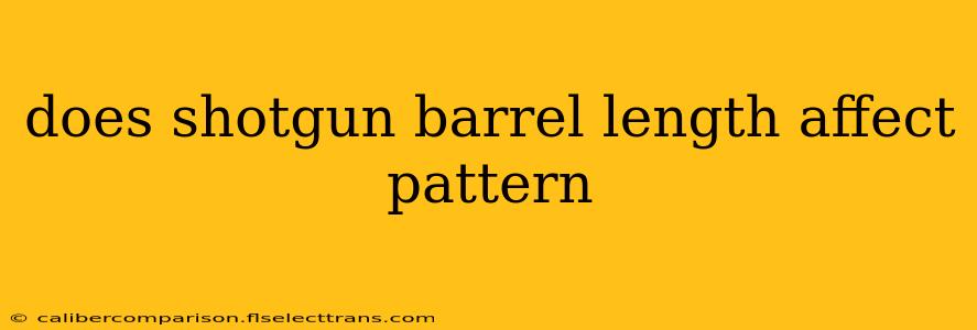 does shotgun barrel length affect pattern