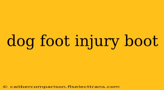 dog foot injury boot