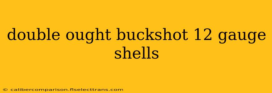 double ought buckshot 12 gauge shells