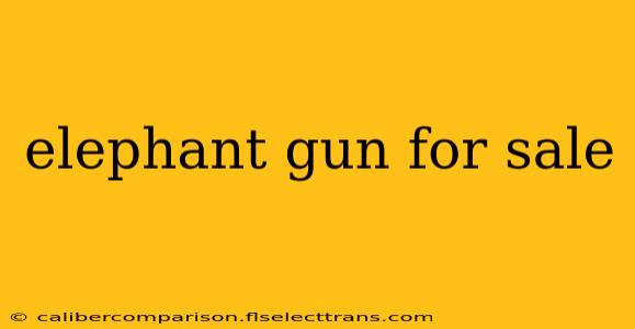 elephant gun for sale