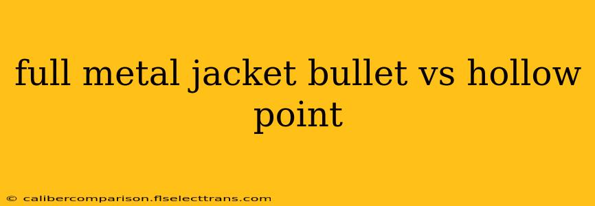 full metal jacket bullet vs hollow point