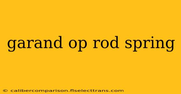 garand op rod spring