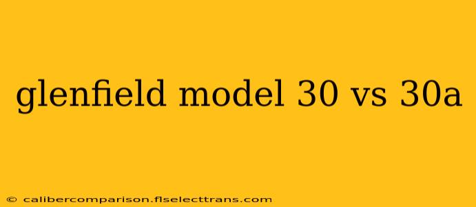 glenfield model 30 vs 30a