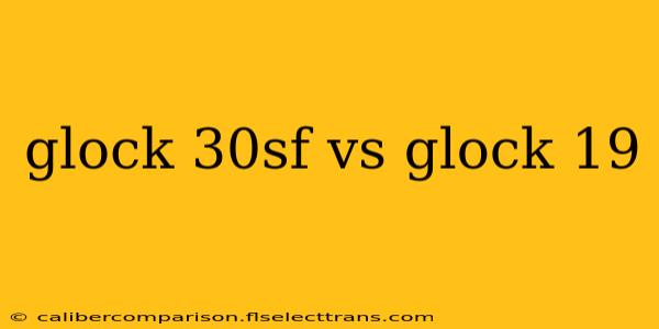 glock 30sf vs glock 19