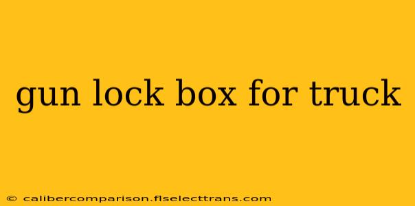 gun lock box for truck