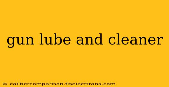 gun lube and cleaner