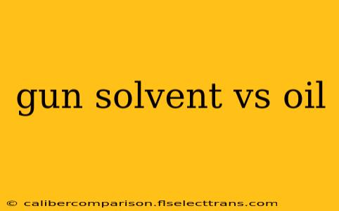 gun solvent vs oil