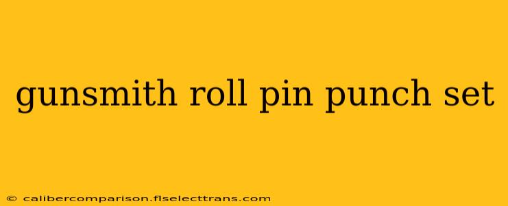 gunsmith roll pin punch set