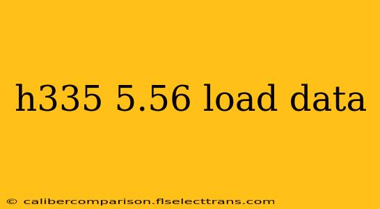 h335 5.56 load data