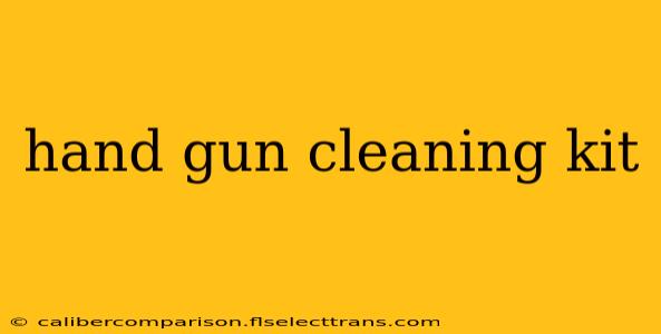 hand gun cleaning kit