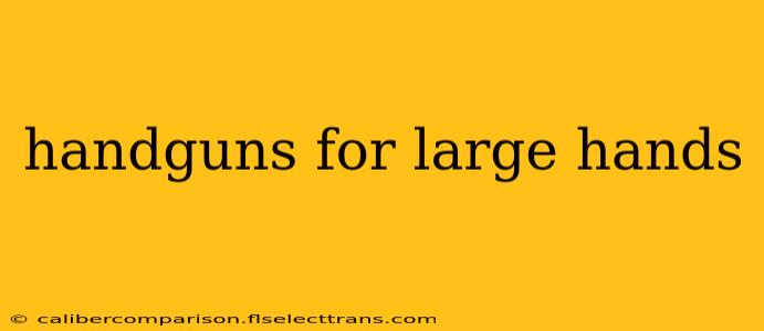 handguns for large hands