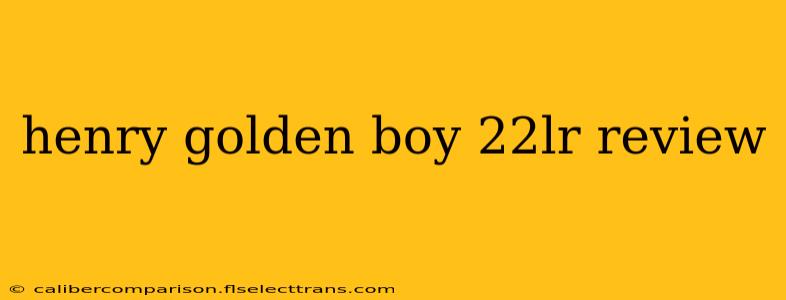 henry golden boy 22lr review