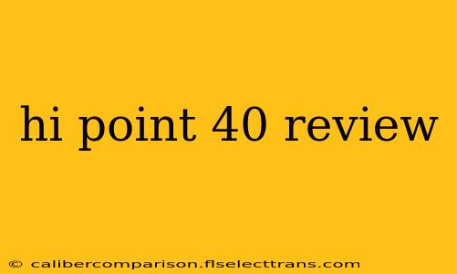 hi point 40 review