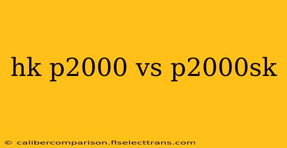 hk p2000 vs p2000sk