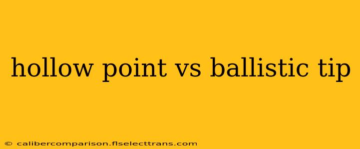 hollow point vs ballistic tip