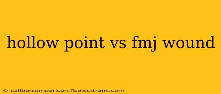 hollow point vs fmj wound