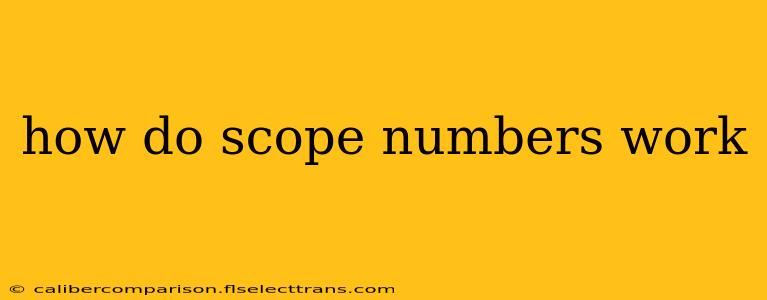 how do scope numbers work