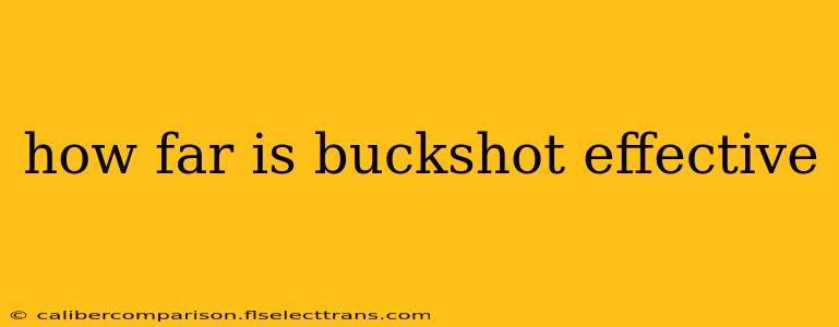 how far is buckshot effective