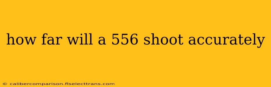 how far will a 556 shoot accurately