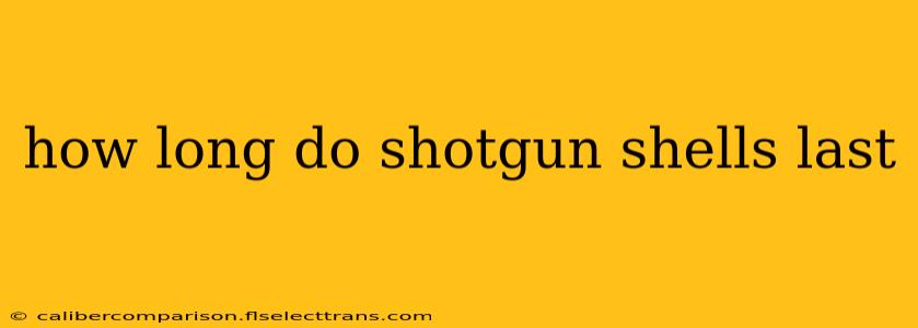 how long do shotgun shells last