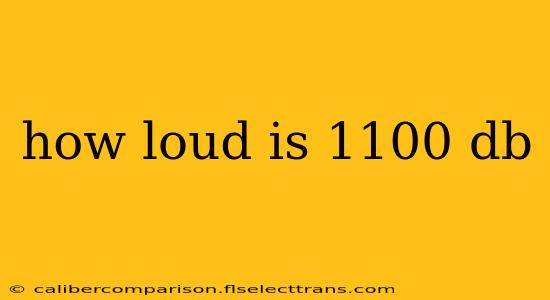 how loud is 1100 db