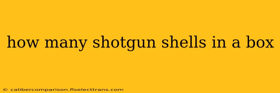 how many shotgun shells in a box